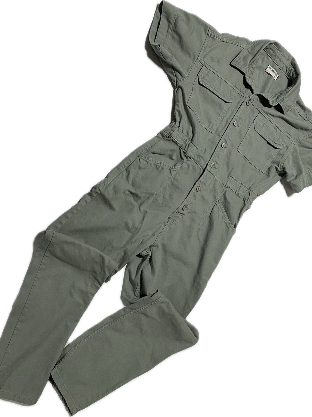 We The Free olive army green Marci Denim jumpsuit